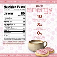 Perk Energy Sugar Cookie Flavored Drink Powder (10 Servings)