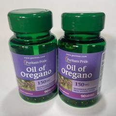 2 Pack of Puritan’s Pride Oil of Oregano 150 mg-90 Softgels (Exp: 09/27)
