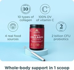 Ancient Nutrition Multi Collagen Protein Powder – Pure 100 Servings – Grass Fed