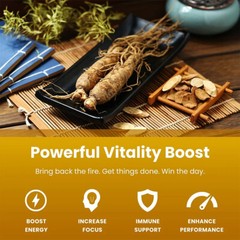 Ginseng + Ginkgo for Brain Function, Blood Circulation,Performance Energy Memory