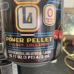 G Fuel PAC- MAN 4 Collector’s Can Power Pellet Cherry Lollipop Energy Drink