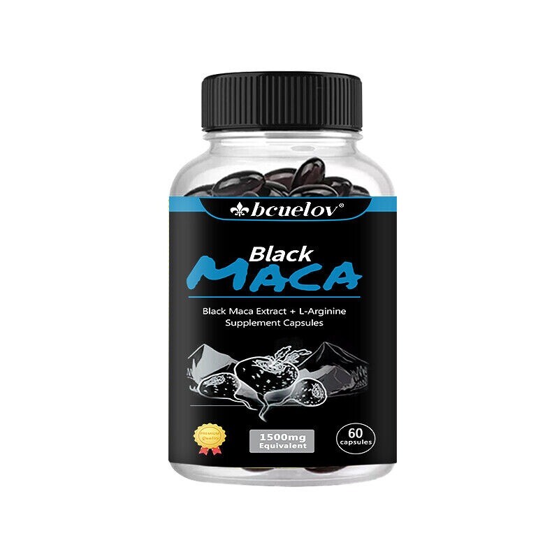 Black Maca Extract + L-Arginin – Natural Male Enhancement Supplement Capsules