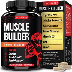 UNALTERED Muscle Builder for Men – Supports Muscle Growth Size Strength – Nat…