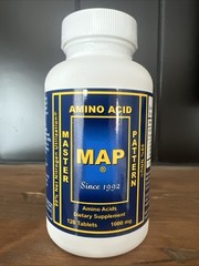 MAP Master Amino Acid Pattern 120 Tablets 1000mg Exp 7/2028 – New/Sealed!