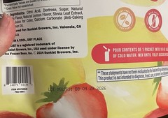 SUNKIST COLLAGEN + HYDRATION STRAWBERRY LEMON ELECTROLYTE DRINK MIX 20 PACKS Z5