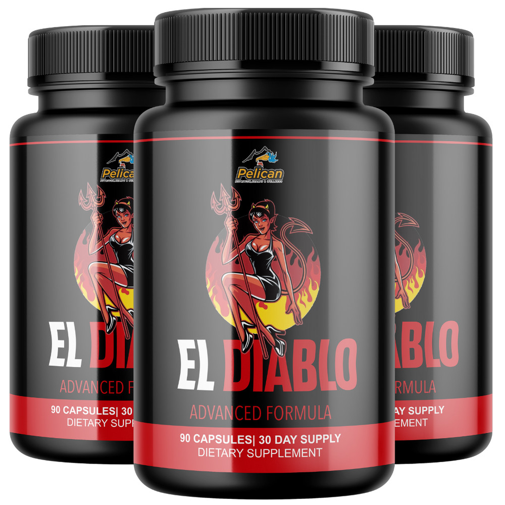 El Diablo- Bodybuilding & Men’s Health Support- 3 Bottles- 270 Capsules