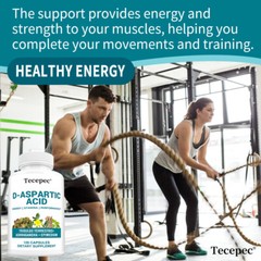 D-Aspartic Acid -Testosteron Booster, Energy & Stamina, Muscle Gain Capsules