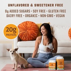 Sunwarrior Classic Plus Vegan Protein Powder Peas Brown Rice Raw Organic 1.7 lbs