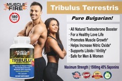 Bulgarian Tribulus Terrestris 180 Count 1500mg 45% Steroidal Saponins