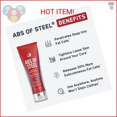 SteelFit Abs of Steel Maximum Definition Cream – Skin Tightening, Toning & Firmi