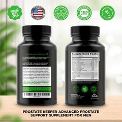 Prostate Support Supplement for Men with Saw Palmetto, Pygeum Bark, Pumpkin…