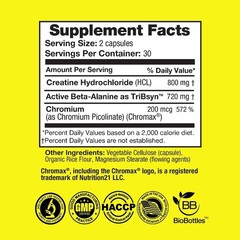Creatine +, High Absorption Capsules, 60 Count, Non-GMO, Gluten Free, Soy Free