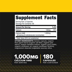 PrimaForce HMB 1000mg, 180 Capsules (500mg Per Capsule)
