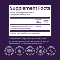 Healthy Origins Epicor 500 Mg Immune Support Non-Gmo Gluten 150 Veggie Capsules