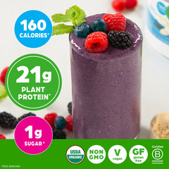 Orgain Organic Vegan 21g Protein Powder Vanilla Bean 2.02lb