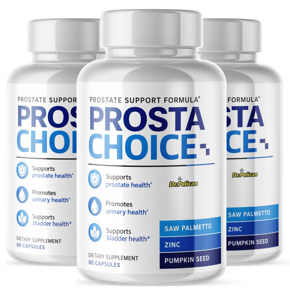 Prosta Choice- Prostate Support- 3 Bottles- 180 Capsules