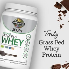 Garden of Life SPORT Certified Grass Fed Whey – Chocolate (20 Servings) EXP 9/26