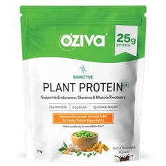 OZiva Bioactive Plant Protein,5.5 BCAA| Pea Isolate| Plant based Protein Powder