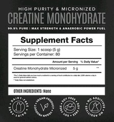BIRDMAN Micronized Creatine Monohydrate Powder 80 Servings 400 g Exp. 4/2028