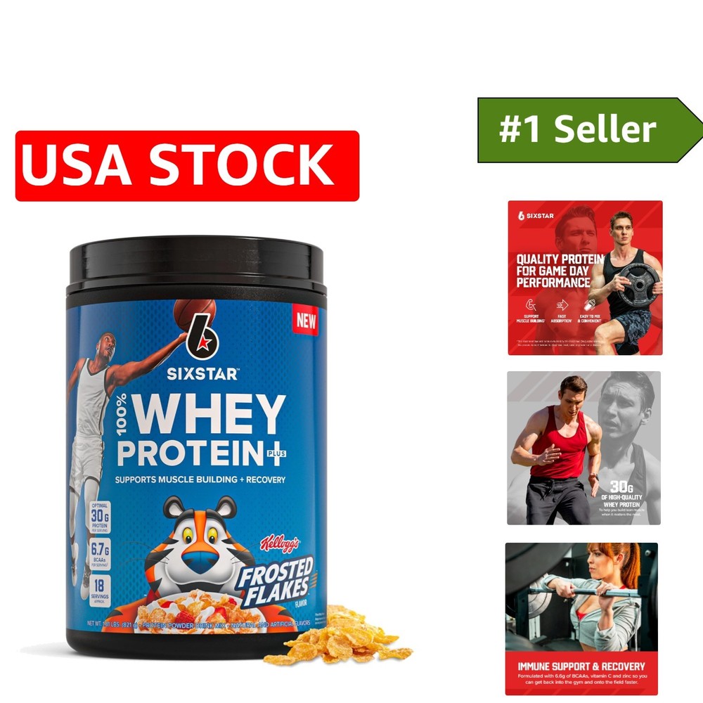 Post-Workout SIXSTAR Whey Protein with Immune Support – 30g Protein, 1.8 lbs