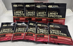 9X Optimum Nutrition Gold Standard 100% Whey Protein Powder 1 SERV STRAWBER B95