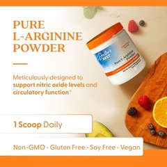 Pure L-Arginine Powder, & Gluten-Free, 10.6 oz for Enhanced Endurance