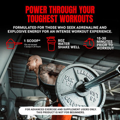 Mr. Hyde Xtreme Pre Workout Powder with Creatine, Beta Alanine & Caffeine – Extr