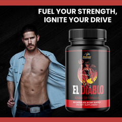 El Diablo- Bodybuilding & Men’s Health Support- 3 Bottles- 270 Capsules