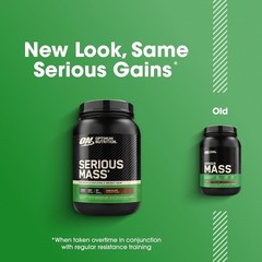 Optimum Nutrition Serious Mass Weight Gainer Protein Powder 3lbs Chocolate