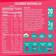 Roar Organic Electrolyte Infusions – USDA – Cucumber Watermelon -…