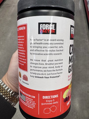Force Factor Creatine Monohydrate Gummies 150 Count Muscle Strength