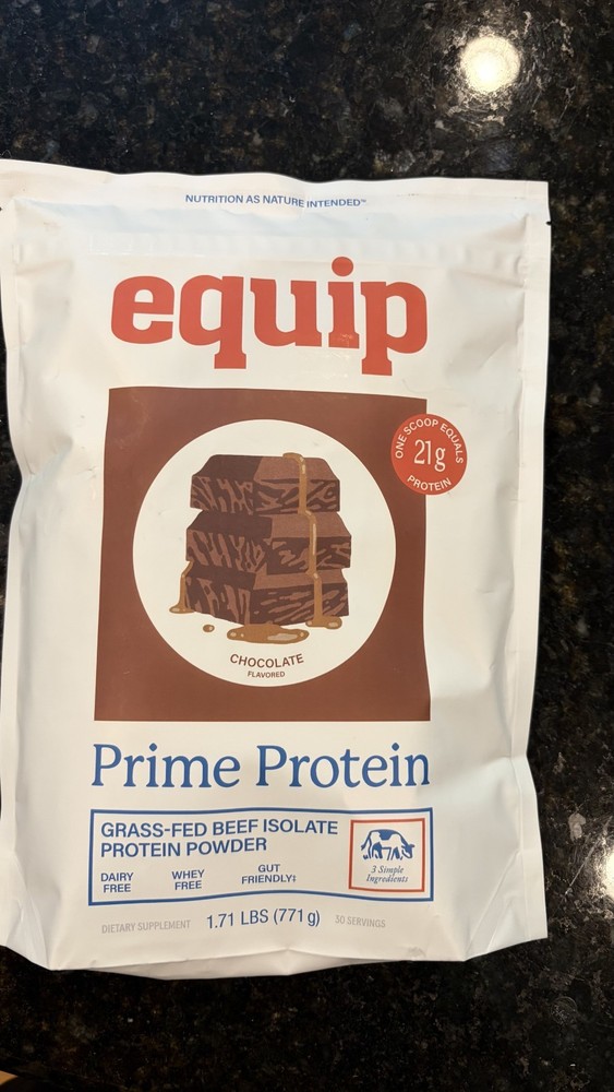 Equip Prime Protein Chocolate 1.71 lbs Grass Fed Beef Isolate exp 03 2028 NEW