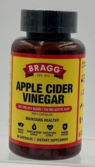 Lot of 3 Bragg Apple Cider Vinegar 90 Capsules Each Dietary Supplement EXP 03/27