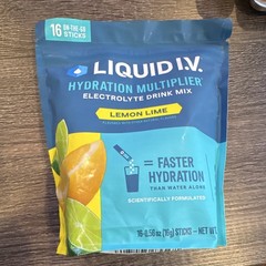 Liquid I.V. Hydration Multiplier Lemon Lime Electrolyte Powder, 16 Sticks