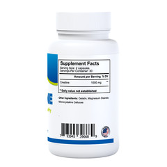 CREATINE MONOHYDRATE – Muscle growth – Fast recovery – Train harder – 60 Cap