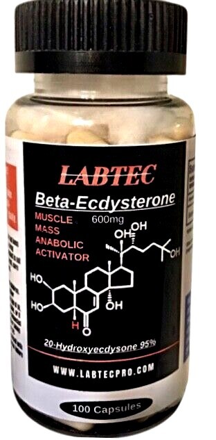 Beta Ecdysterone 95% 600mg Per Serving (100 Capsules, 50 Servings)