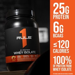 Rule 1 Proteins R1 Protein Whey Isolate, Chocolate Fudge, 1 Pound (Pack of 1)