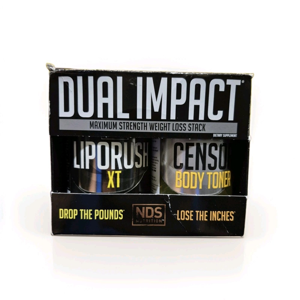DUAL IMPACT STACK 2-in-1 Fat Loss – LipoRush XT 60 Capsules / CENSOR 90 Softgels