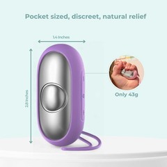 Glowco CalmCarry Sleep Aid Device – Handheld Microcurrent Relaxation Purple
