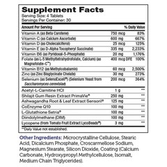 Zahler Male Vitality+ and Fertility Supplements, 120 Count (Pack of 1)