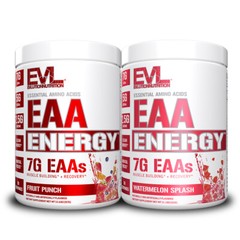 Evlution Nutrition EAA Energy – EAAs + Energy – 30 Servings – All Flavors