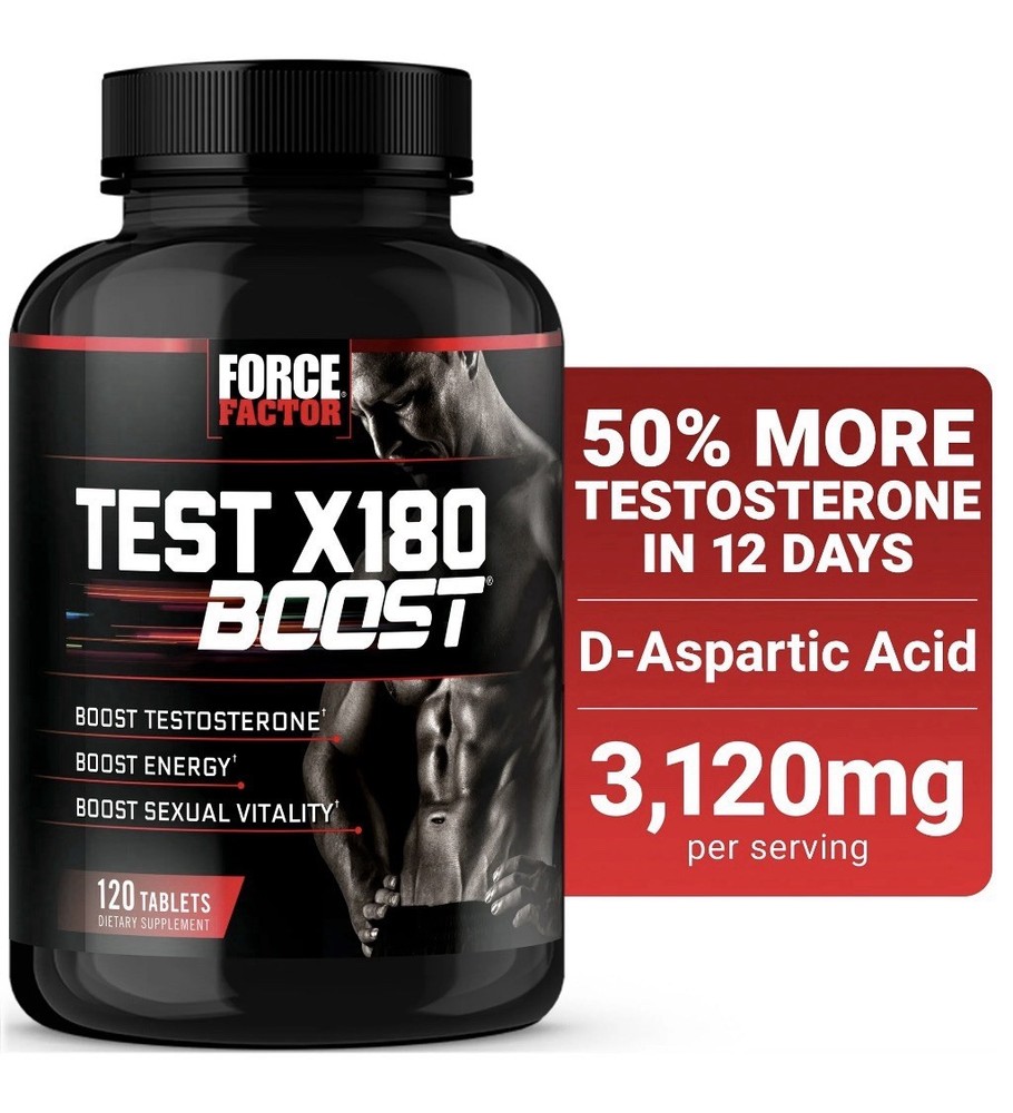 Force Factor Test X180 Boost, Testosterone Booster for Men, Testosteron Pills