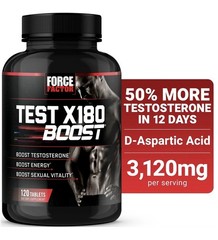 Force Factor Test X180 Boost, Testosterone Booster for Men, Testosteron Pills