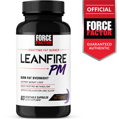 Force Factor LeanFire PM, Night Time Fat Burner, Lose Weight While you Sleep