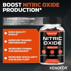Nitric Oxide Booster L-Arginine, L-Taurine 60/120 Caps Sexual Health Support