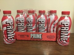 12 Bottles Of 16.9 Oz Exclusive Strawberry Swirl Prime Hydration Drink Exp 10/27