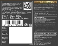 MuscleBlaze Biozyme Gold 100% Whey Protein Powder Sweetened Chocolate 5x35g