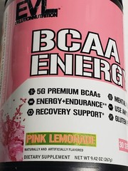 Evlution Nutrition BCAA Energy – PINK LEMONADE – 30 Servs – 9.42 oz – Ex 9/2025