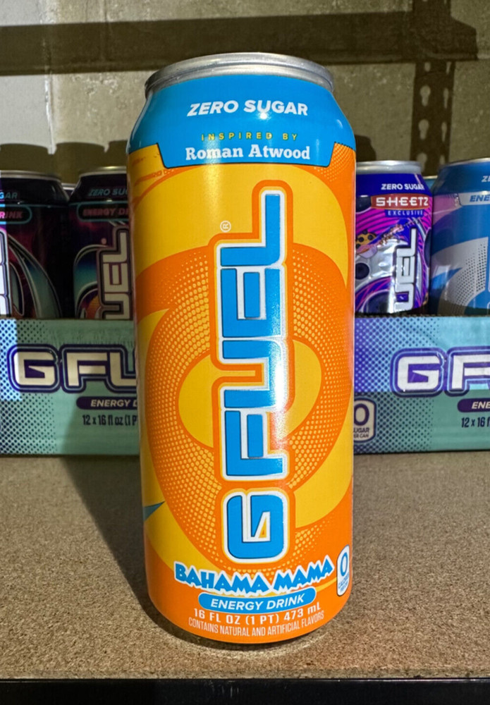G Fuel – Bahama Mama – Roman Atwood – Smile More – Unopened – Can – GFUEL