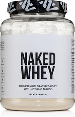 Naked Whey 2LB 100% Grass Fed Whey Protein Powder – Only 1 Ingredient, Unflavore